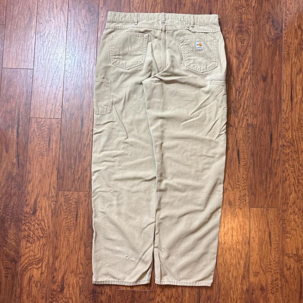 2011 Carhartt FRB159 Original Fit Flame-Resisttant Canvas Dungaree Pants 38X36